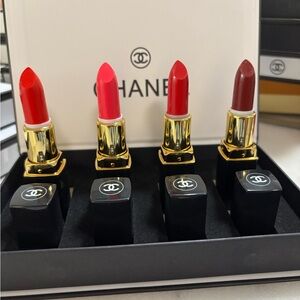 CHANEL Lipstick Collection - Bold Red and Pink Hues